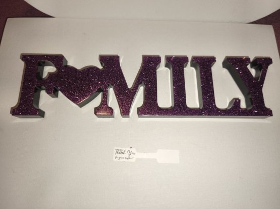 NÁPIS FAMILY, HOME, LOVE