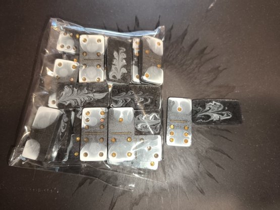 2.DOMINO z pryskyřice vlastní výroba