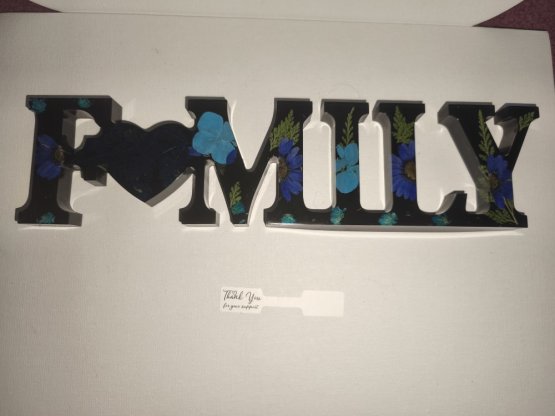 NÁPIS FAMILY, HOME, LOVE